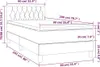 Maison Exclusive - Boxspringbett mit Matratze Creme 90x200 Produktbild-Vorschau 7