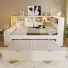 Merax Tagesbett Einzelbett 90x190 cm mit Ausziehbett, , Produktbild-Vorschau 5