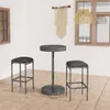 vidaXL 3 tlg. Gartenbar Set mit Kissen Poly Rattan Grau - Produktbild-Vorschau 2