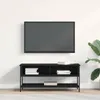 vidaXL Meuble TV noir aspect chêne 100 x 35 x 45 cm Voir les images du produit 4
