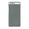 A back view of a Huawei P10 Plus smartphone case with a textured fabric finish. Produktbild-Vorschau