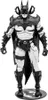 A black and white action figure of Batman standing on a display base. Anteprima dell’immagine prodotto