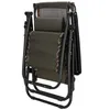 A folded brown and black lounge chair. Produktbild-Vorschau