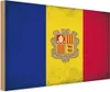 vianmo Holzschild 30x40 cm Andorra Andora Flagge Fahne Produktbild-Vorschau 1