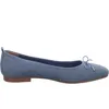 Tamaris Damen Ballerina in Blau, Größe 39 Produktbild-Vorschau 7