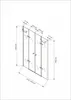 BuyLando Josefine 155x195 cm Duschtür Nischendusche Produktbild-Vorschau 1