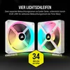 CORSAIR Lüfter 140*140*25 QX140 RGB LED Fan White Single Voir les images du produit 10