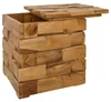 vidaXL Panca contenitore marrone, 40 x 40 x 45 cm, Anteprima dell’immagine prodotto 3