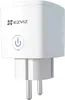 A white EZVIZ smart plug with a power button icon. Voir les images du produit
