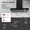 Respekta Cara Dunstabzugshaube 90 cm Schwarz-Matt mit Produktbild-Vorschau 2
