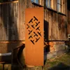 Sichtschutz Metall 2x - 160 cm x 50 cm - Edelrost - Produktbild-Vorschau 5