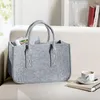 Filztasche grau Henkel – große Einkaufstasche Produktbild-Vorschau 7
