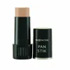 A Max Factor Pan Stick makeup product is shown against a white background. The cap is off and placed next to the stick. Produktbild-Vorschau