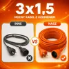 Predlžovací kábel 50m 3x1,5mm² vonkajší záhrada stavba Náhľad obrázku produktu 2