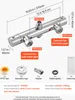 VEVOR Duscharmatur mit Thermostat Brausemischer Duschhahn Produktbild-Vorschau 6