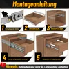 ISOISL 2 Paar Schubladenschienen 300 mm mit Dämpfung, Produktbild-Vorschau 8