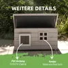 Katzenhaus Katzenhütte mit Asphaltdach Katzenhöhle Produktbild-Vorschau 6