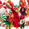 Folienballon Zuckerstange 50x82cm Weiß / Rot Produktbild-Vorschau 15