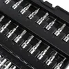 A close-up view of a set of tools, specifically socket wrenches and bits, neatly organized in a black case. Produktbild-Vorschau