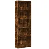 vidaXL Libreria in rovere fumé 60x24x176 cm materiale a Anteprima dell’immagine prodotto 1