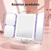 Lusterko kosmetyczne LED z podświetleniem i powiększeniem Podgląd zdjęcia produktu 11