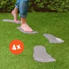 Trittsteine Fuß 4 hübsche Beton Trittplatten im Set Produktbild-Vorschau 1