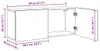 vidaXL TV nástěnná skříňka Artisan dub 100x30x41 cm Náhled obrázku produktu 8