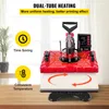 VEVOR 8 in 1 pressa termica 38 x 30 cm transfer press rosso Anteprima dell’immagine prodotto 4