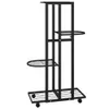 vidaXL Stojak na kwiaty 4-poziomowy z kółkami 44x23x80 cm Podgląd zdjęcia produktu 13