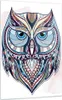 Bilder auf glas - Einteilig - Owl aztekische Tierwelt Produktbild-Vorschau 1