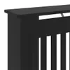 vidaXL Obudowa grzejnika z płyty MDF czarna 78 cm Podgląd zdjęcia produktu 6