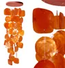 Tokoindah Capiz-Muschel-Girlande in Orange, hängende Deko Produktbild-Vorschau 1