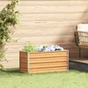 vidaXL Hochbeet Hellbraun 100 x 40 x 45 cm Verzinkter Stahl Produktbild-Vorschau 3