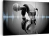 Bild auf Leinwand - Leinwandbild - Audio Mikrofon Musik Produktbild-Vorschau 1