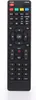 A black remote control is shown against a white background. Produktbild-Vorschau