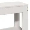 Massivholzbett ohne Matratze Weiß 75x190 cm Kiefernholz Produktbild-Vorschau 9