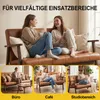 2-Sitzer skandinavisches Sofa aus Kunstleder, Armlehnen, Produktbild-Vorschau 6