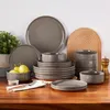 Service de table en faïence, service combiné 18 pièces, set Voir les images du produit 9