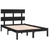 Massivholzbett Schwarz 140x190 cm , Klassische Betten Produktbild-Vorschau 3