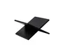 IvoQ Bücherständer – Schwarz – X-Form – Holz – 33x29x19,5 Produktbild-Vorschau 4
