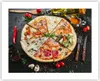Poster - Poster ohne Rahmen - Pizza Käse Tomaten - 50x40 cm Produktbild-Vorschau 1