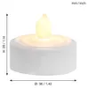 Podgrzewacz LED "T-Light", 2 sztuki, migoczący 3x4cm Podgląd zdjęcia produktu 17