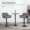 HOMCOM Set da 2 sgabelli da bar, regolabili in altezza e Anteprima dell’immagine prodotto 4