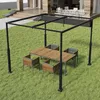 A pergola with a dining set in a backyard setting. Náhled obrázku produktu