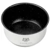 A close-up, studio shot of a single pot with a speckled black interior and a silver exterior, featuring a logo and brand name at the bottom. Náhľad obrázku produktu