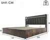 Metallbett 140x200cm mit LED-Beleuchtung, USB-Ladefunktion Produktbild-Vorschau 7