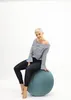 Sitzball Gymnastikball Sitting Ball zum aufpumpen Felt Produktbild-Vorschau 4