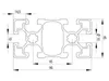 Länge 1430mm - Aluminiumprofil 45x90L B-Typ Nut 10 Produktbild-Vorschau 2