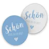 itenga 40x Serviette Schön dass du da bist hellblau mit Produktbild-Vorschau 5