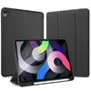 A black iPad case with a stand function, shown with an iPad inside. Two other cases are visible in the background. Produktbild-Vorschau